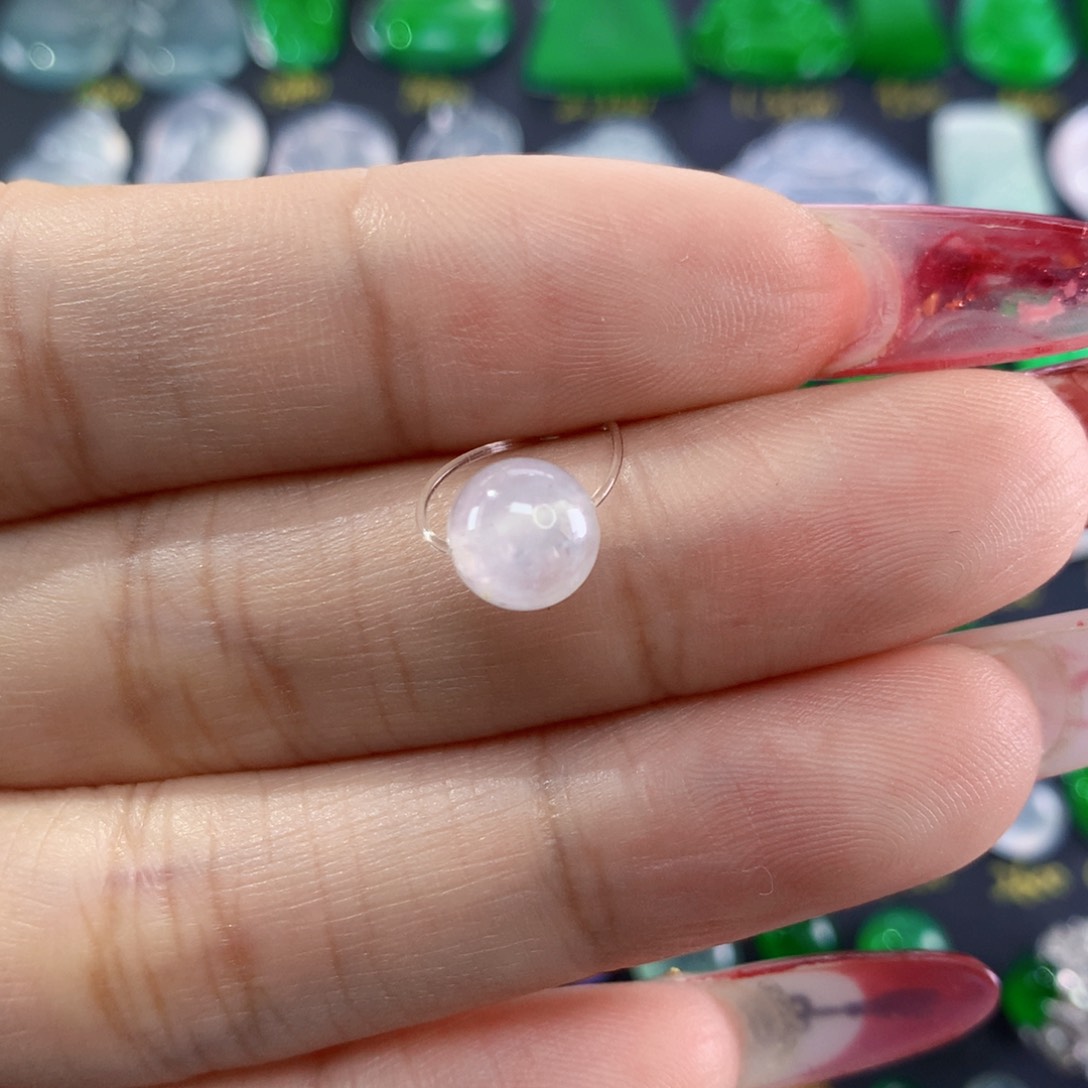 翡翠颈饰未镶嵌纯天然缅甸翡翠A货