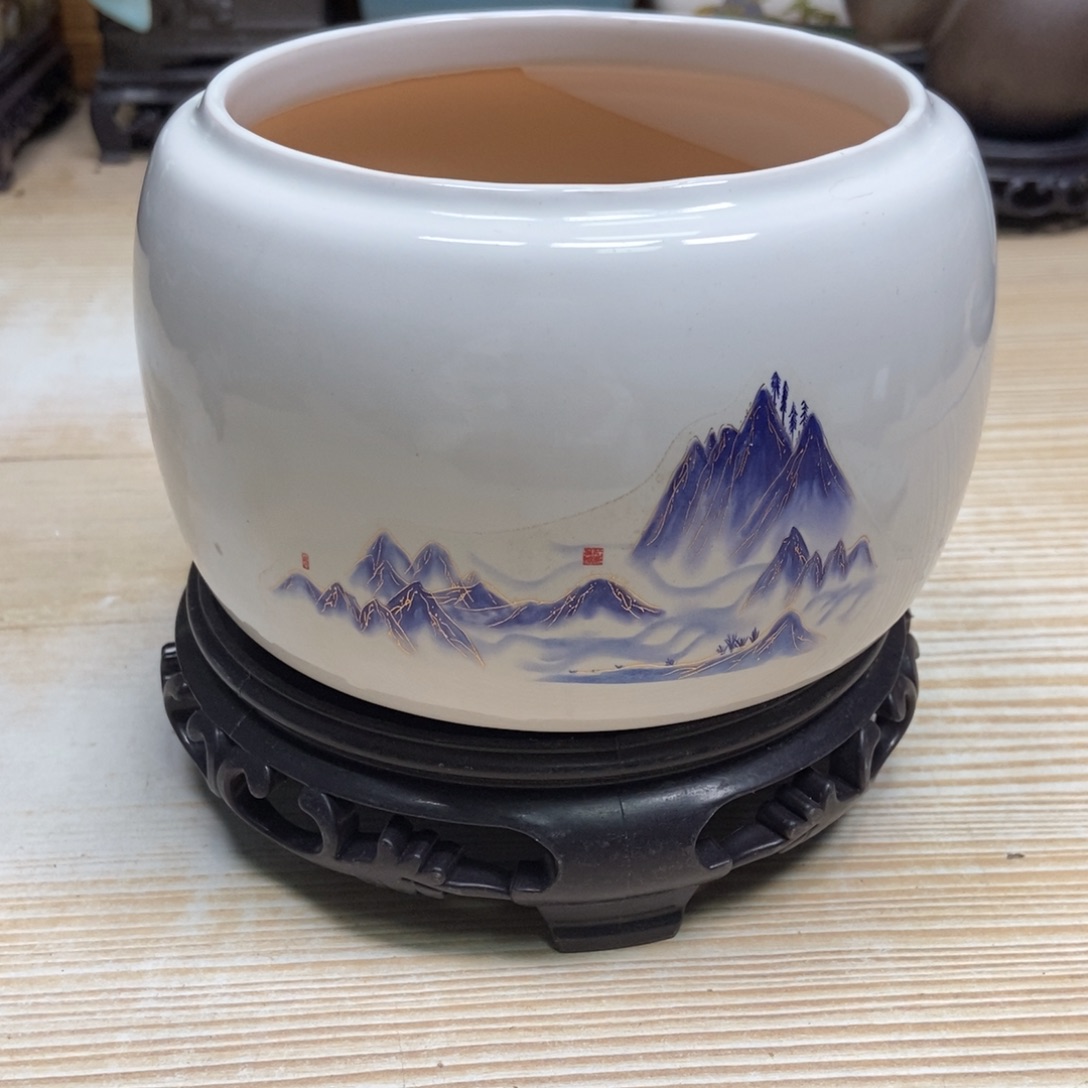 瓷片陶瓷花盆陶瓷艺术