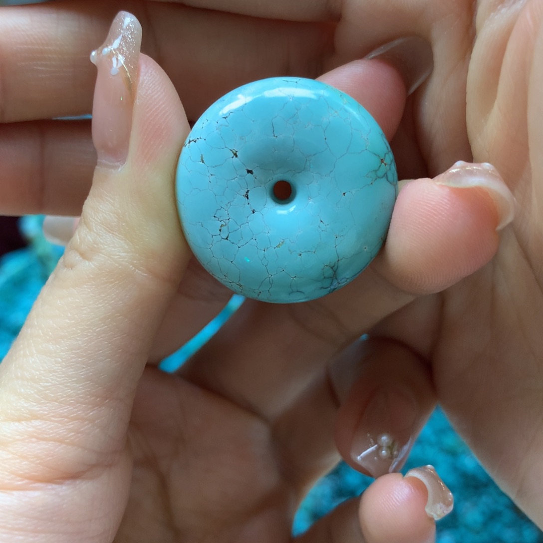 绿松石平安扣未镶嵌