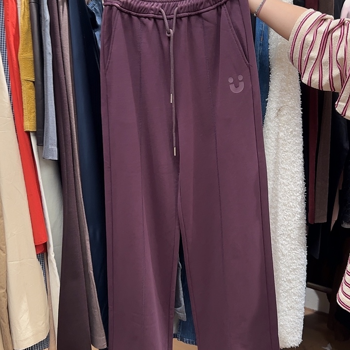 棉涤023 紫色卫裤