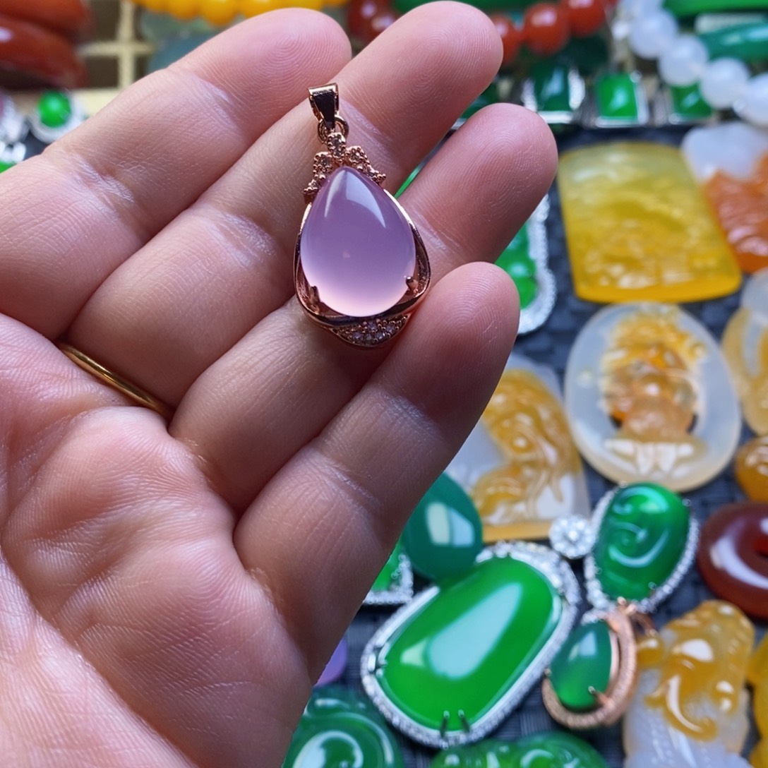 玛瑙/玉髓合金颈饰
