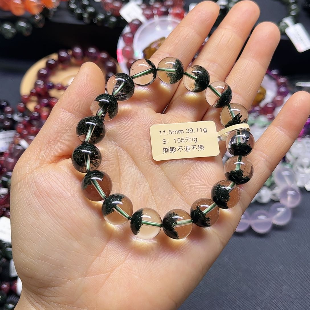 水晶手链未镶嵌1****?天然水晶