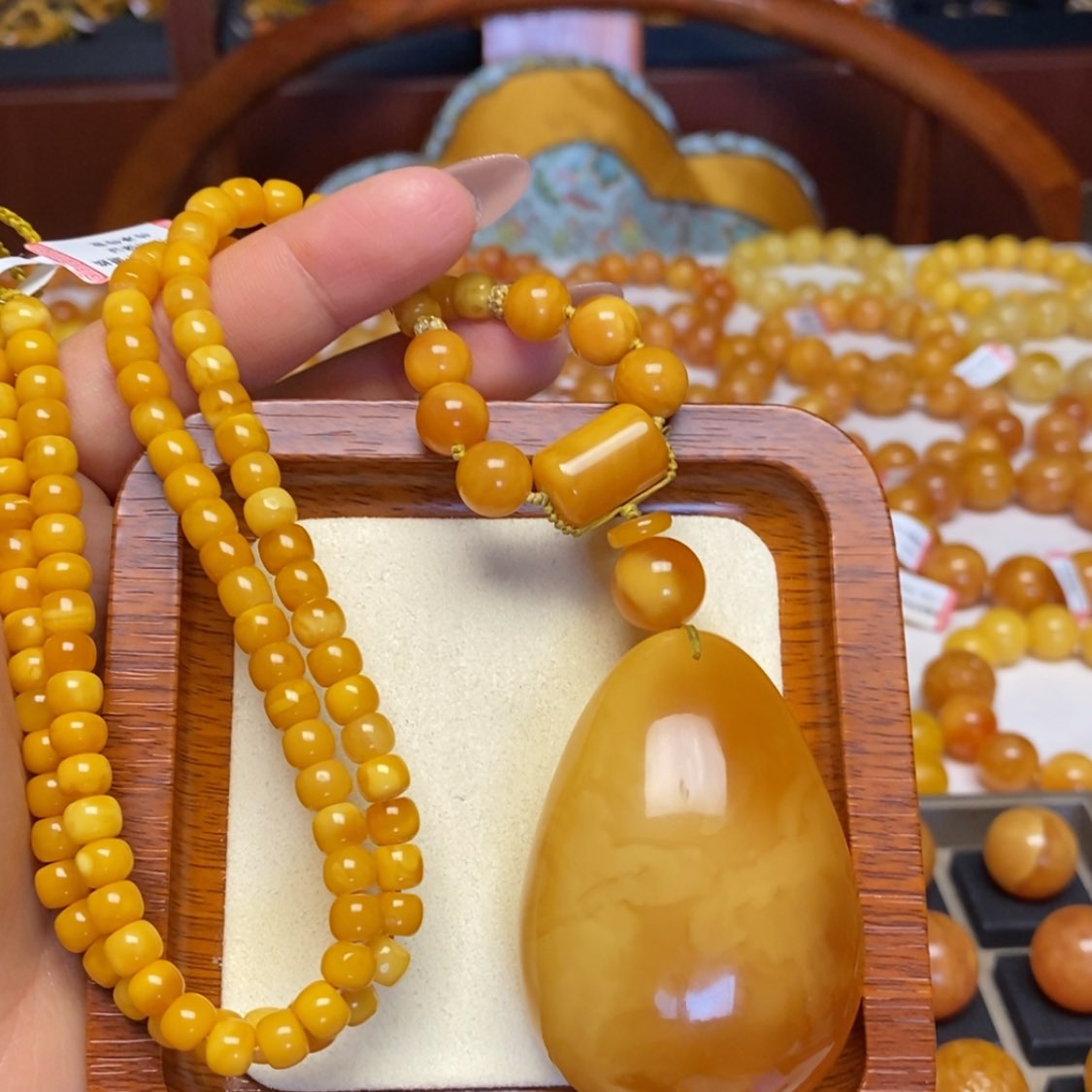 【闪购商品】蜜蜡颈饰未镶嵌项链