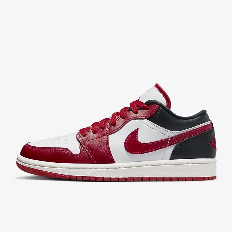NIKE/耐克【可自提】 AJ1男女同款低帮白红经典休闲板鞋 DC0774-160