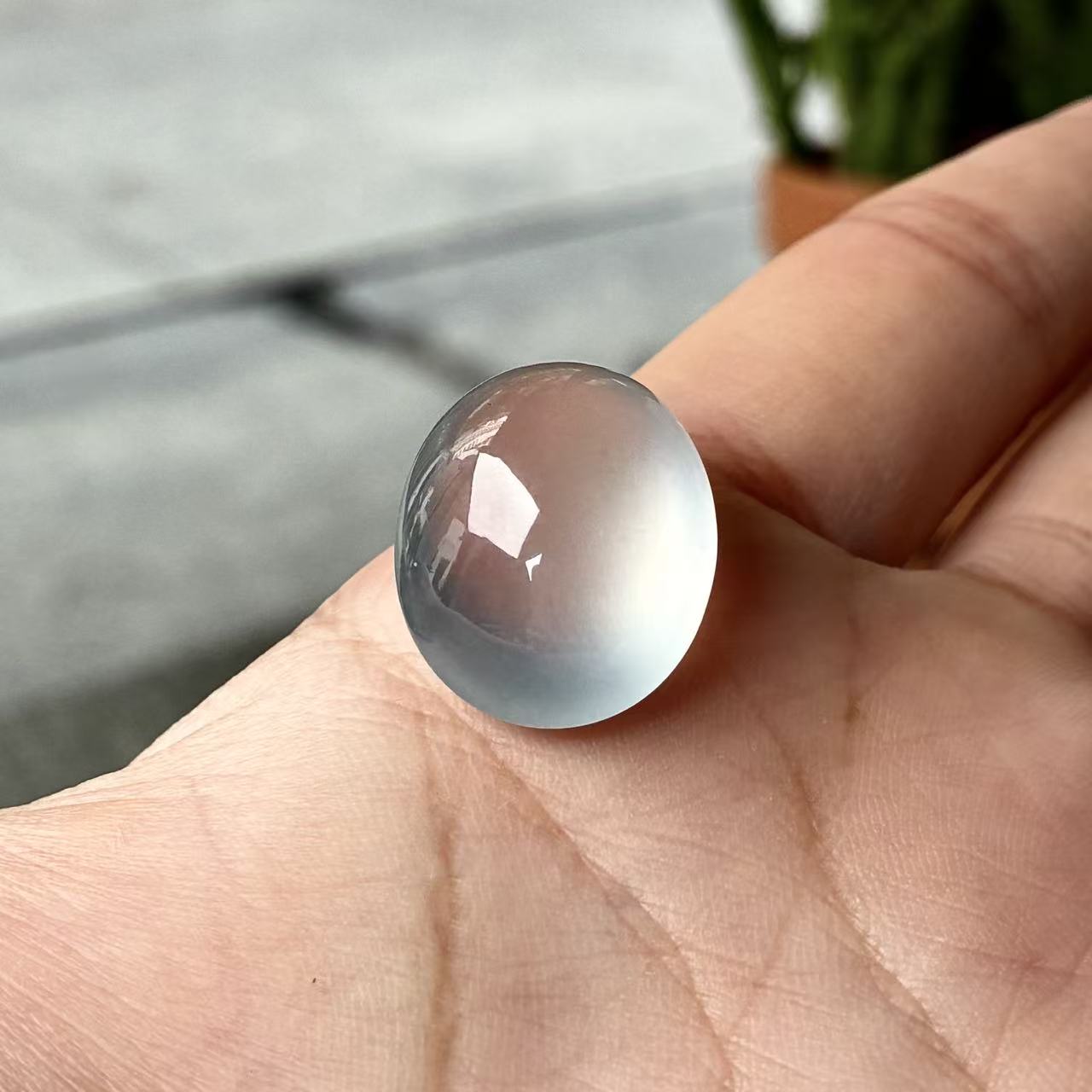 天然a货缅甸翡翠自然光尺寸19.5/16.2/10.2，玻璃种鸽子蛋吊坠