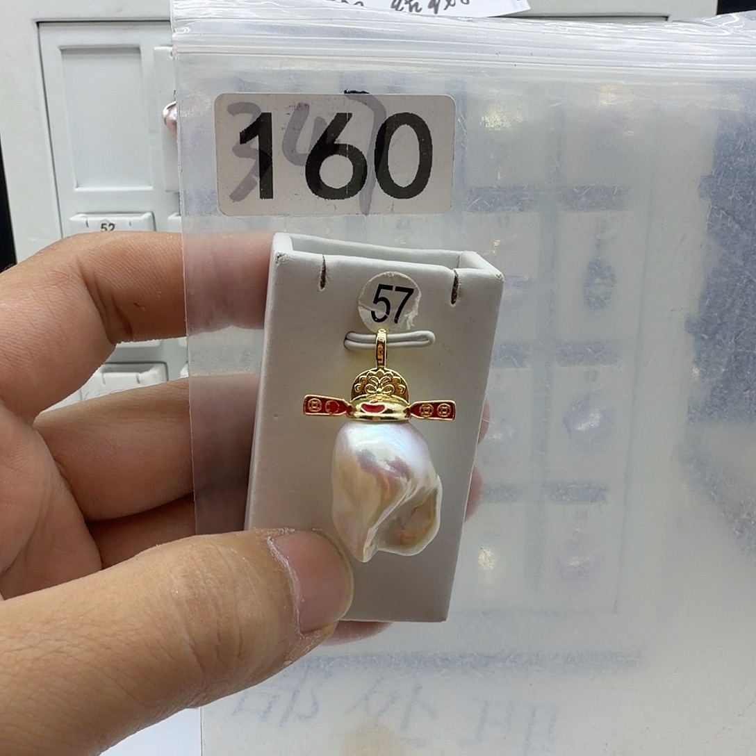 合金颈饰淡水珍珠