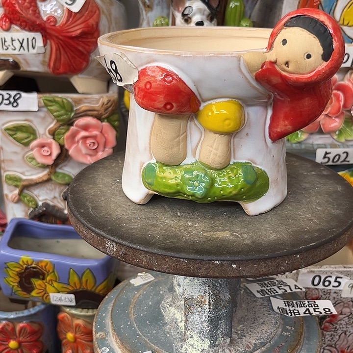 粗陶材质多肉花盆