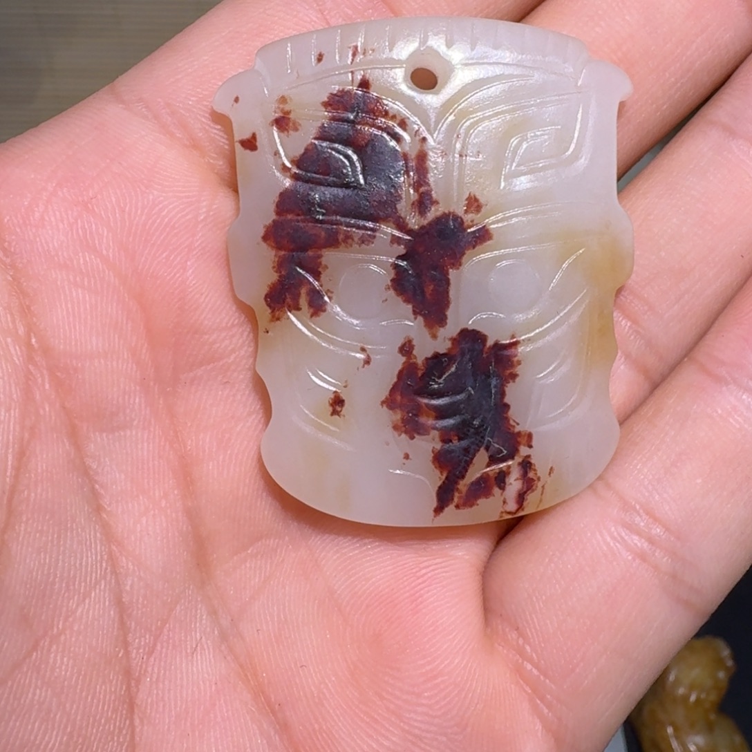 用***0未镶嵌和田玉（糖玉）挂件