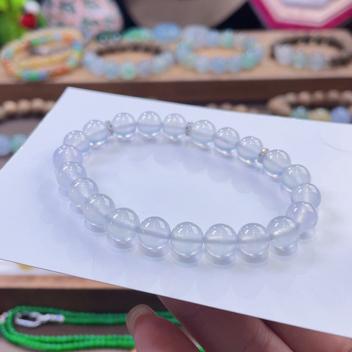 【闪购商品】翡翠颈饰未镶嵌白玻璃