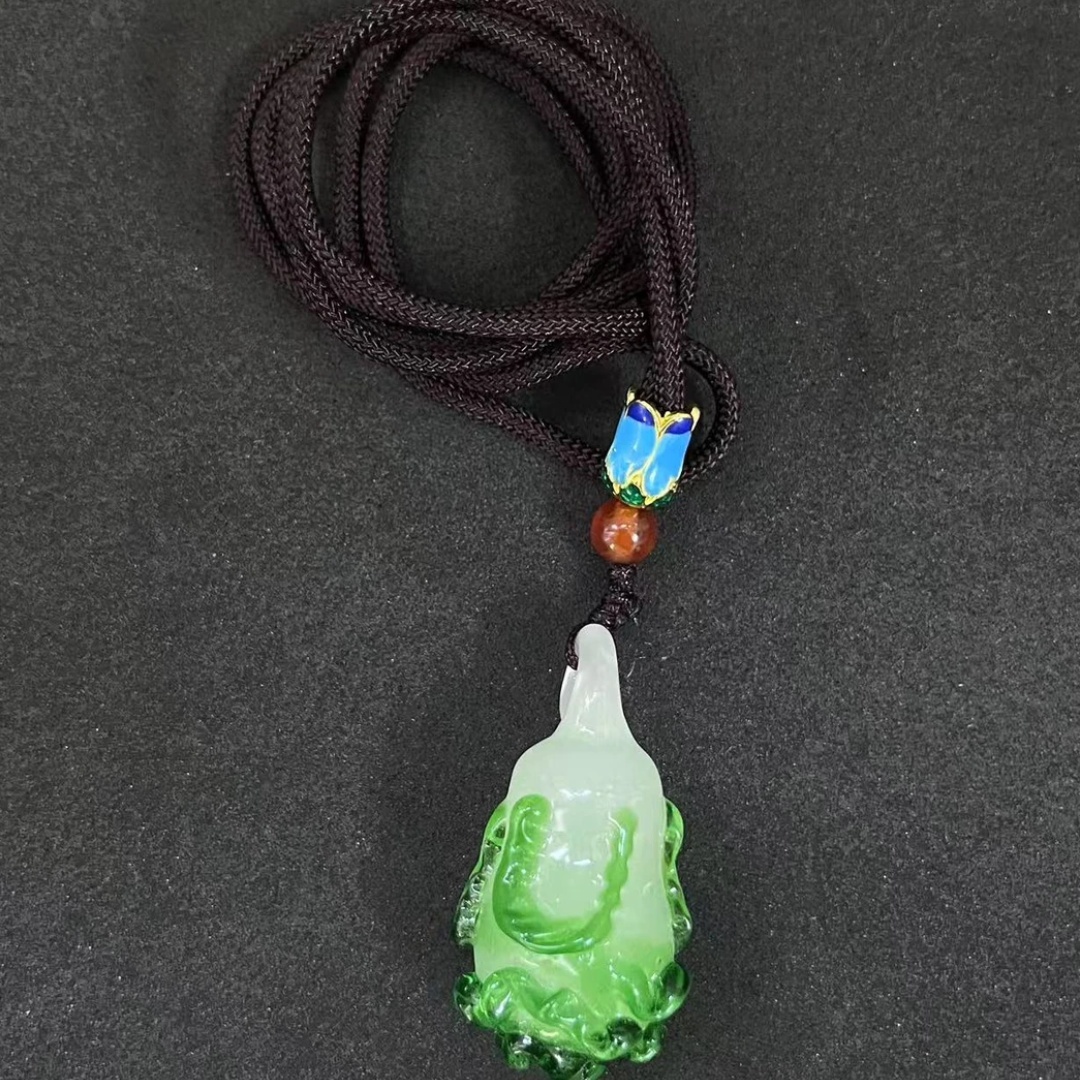 淄博手作非遗琉璃白菜“百财聚来”家居