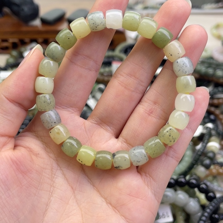 和田玉未镶嵌手链