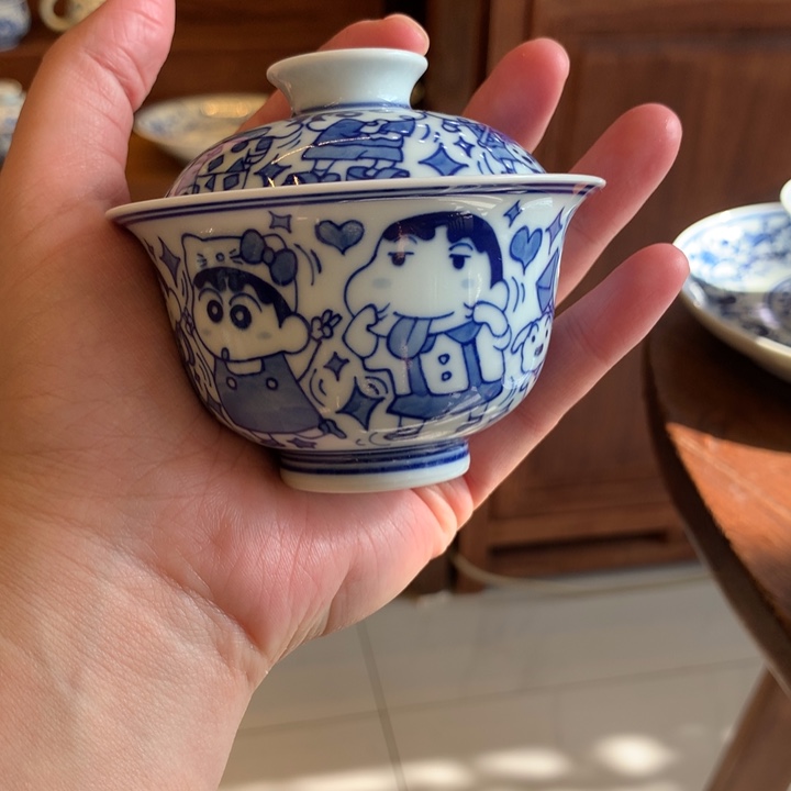 蜡笔小新两才小盖碗200号