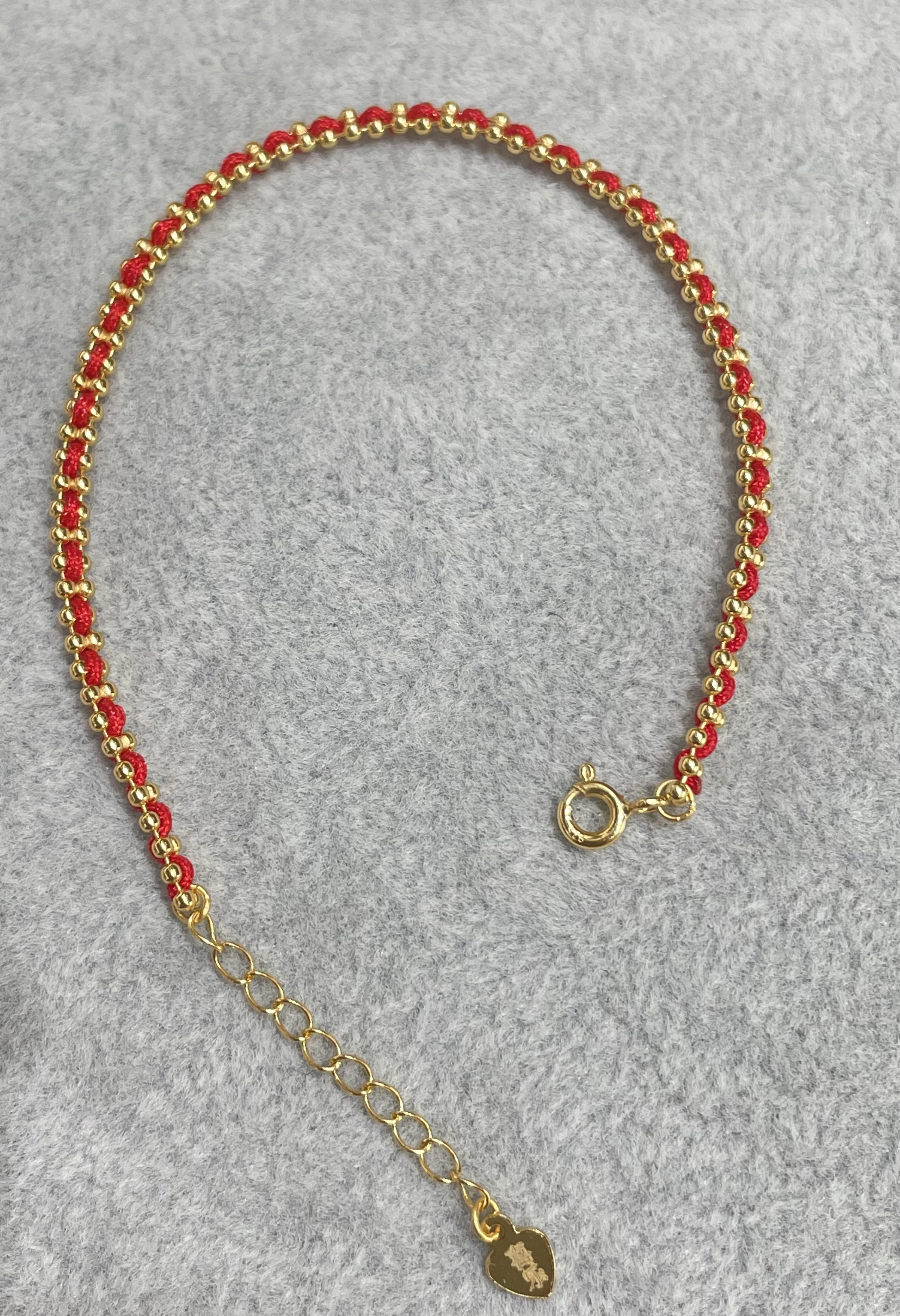 925银手链 ｛ins风｝S925银转运手工红绳颜色下单备注