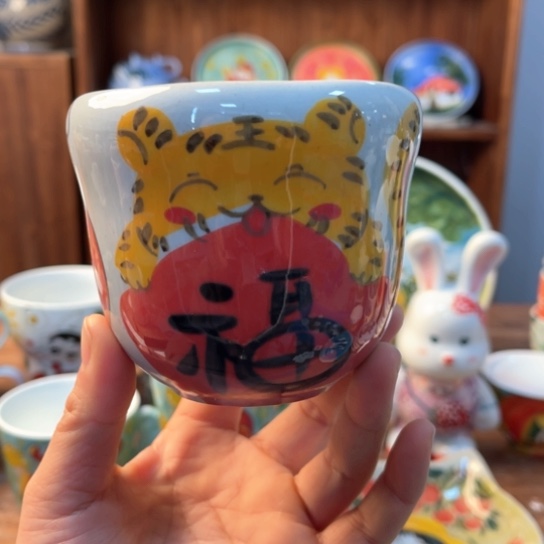 瓦当景德镇釉下手绘陶瓷