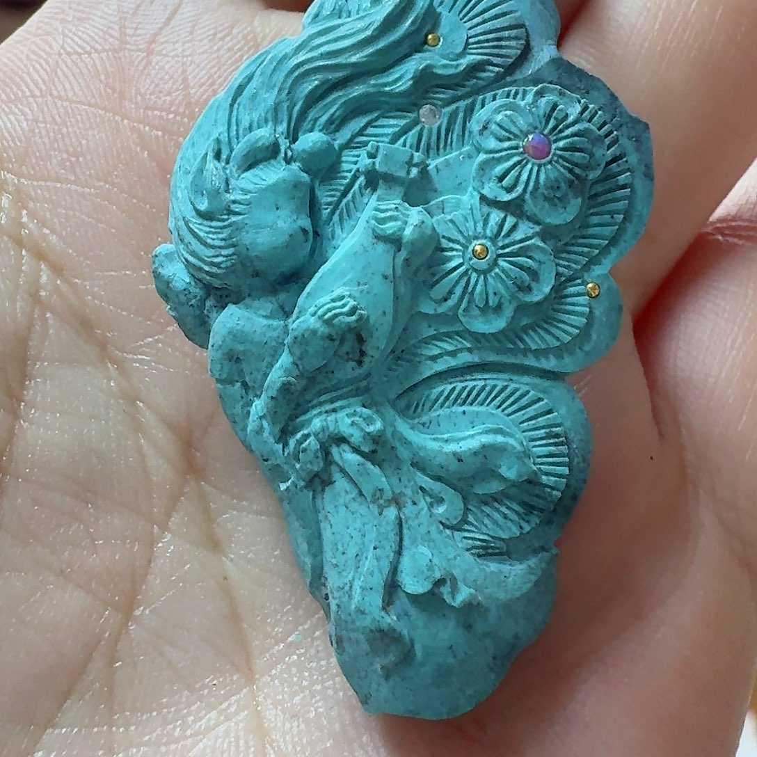 绿松石珠宝奇石未镶嵌真*珍