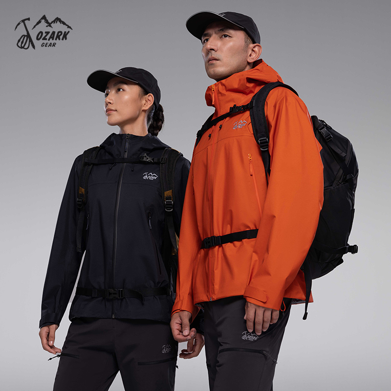 Ozark/奥索卡25新款峰翼LP男女轻量透气冲锋衣外套OAGMT530301