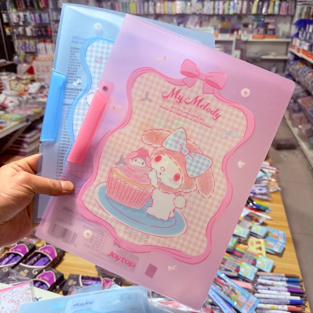 正版美乐蒂大耳狗A4抽杆夹单片文件夹