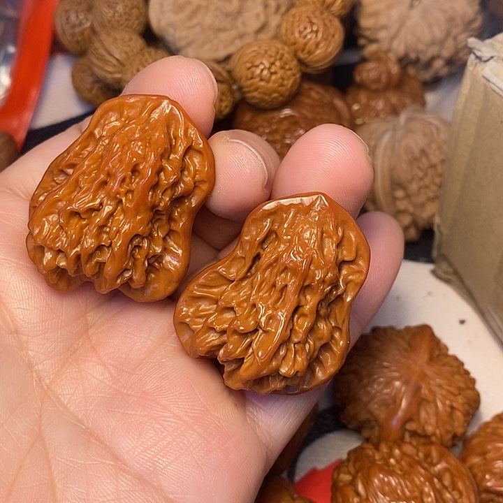 桃***淘文玩核桃把件花生