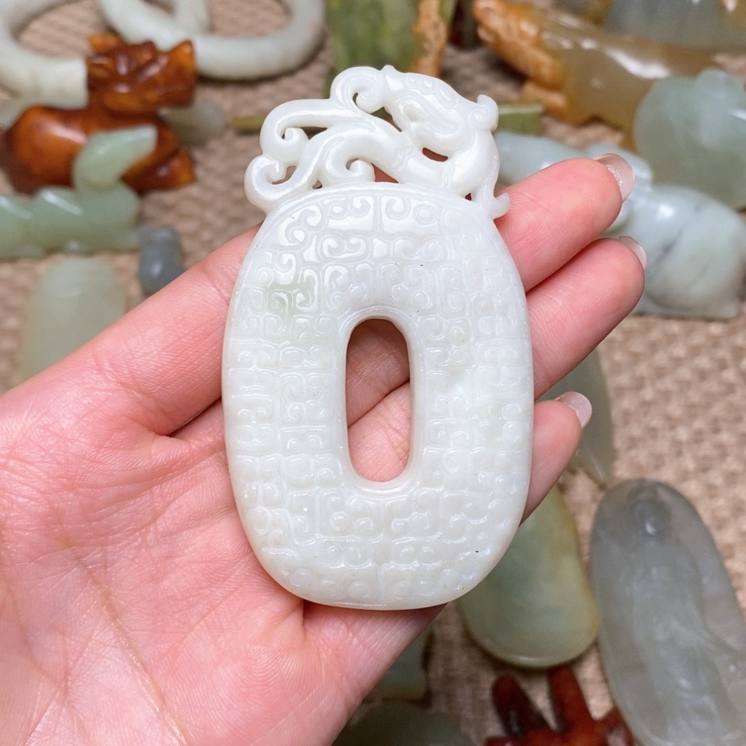 白玉菩提吊坠白玉菩提白玉菩提摆件