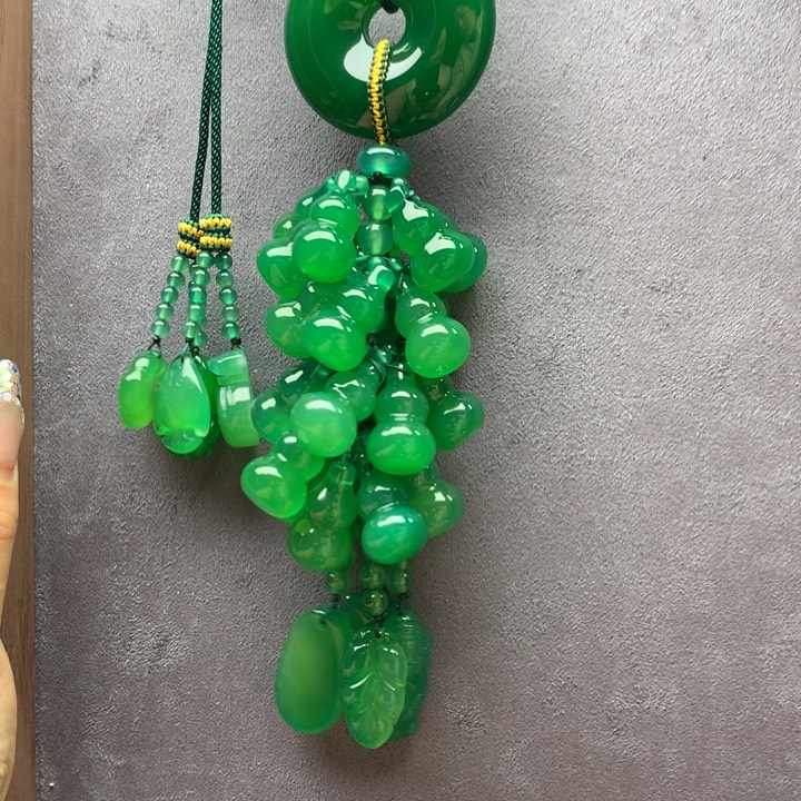 玛瑙/玉髓车挂未镶嵌天*