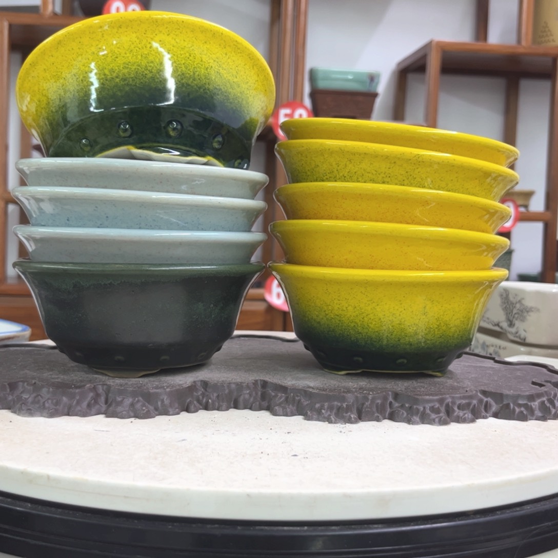 紫砂花盆瑕疵6.5-15。。。（10）