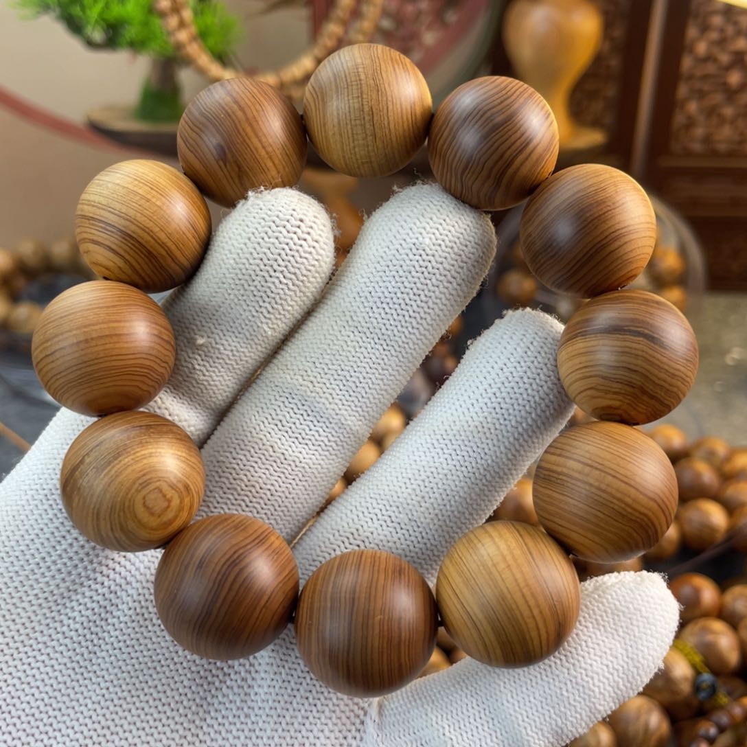 柏木手串/手链太行崖柏陈化干黑油2.0