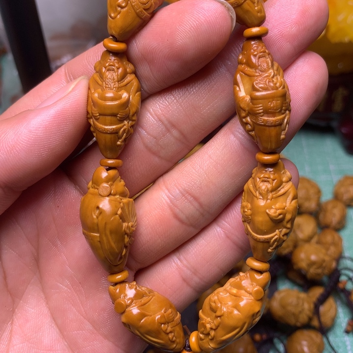 橄榄核手串/手链八方财神