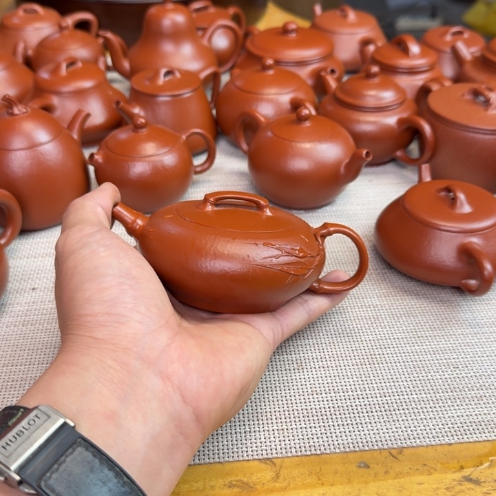 不***了紫砂壶全手工制作扁竹