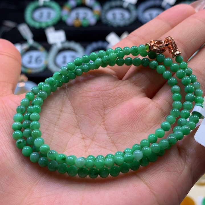 翡翠手链未镶嵌翡翠3.5-4