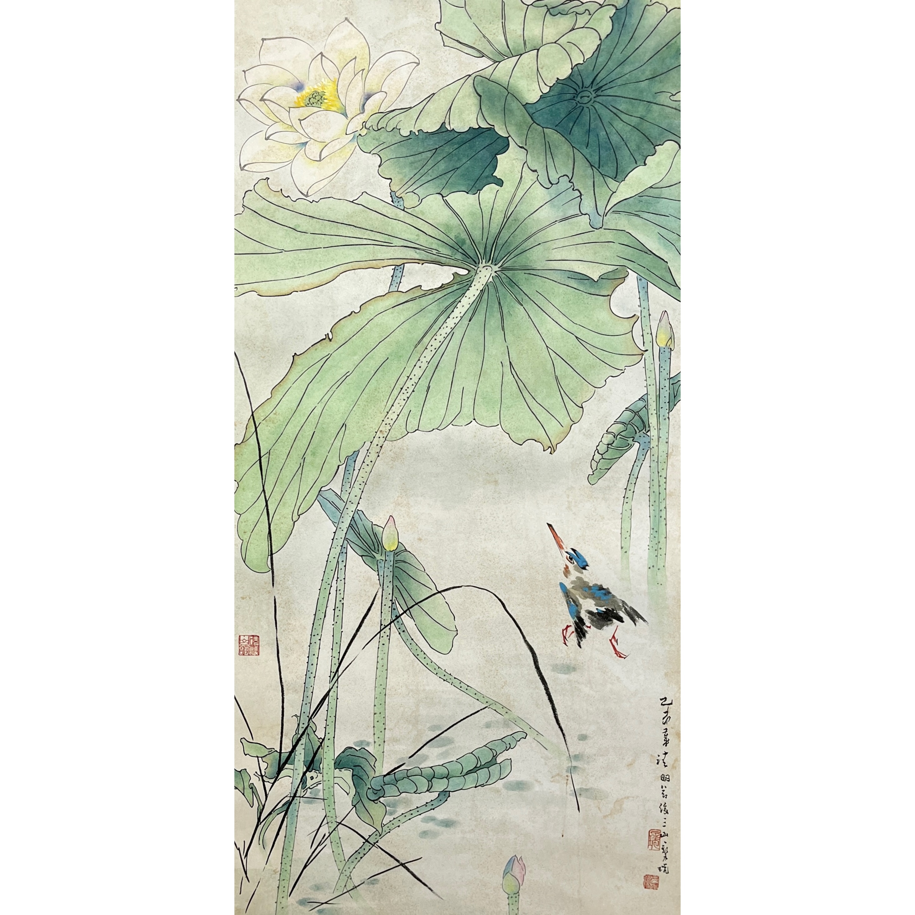 Lot 2378 《花鸟画》 132cm*67cm