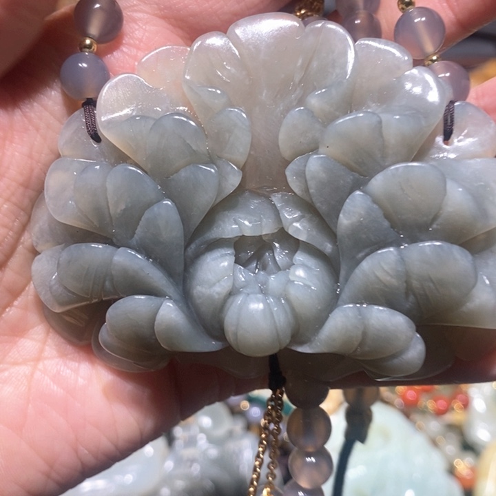 岫玉毛衣链未镶嵌