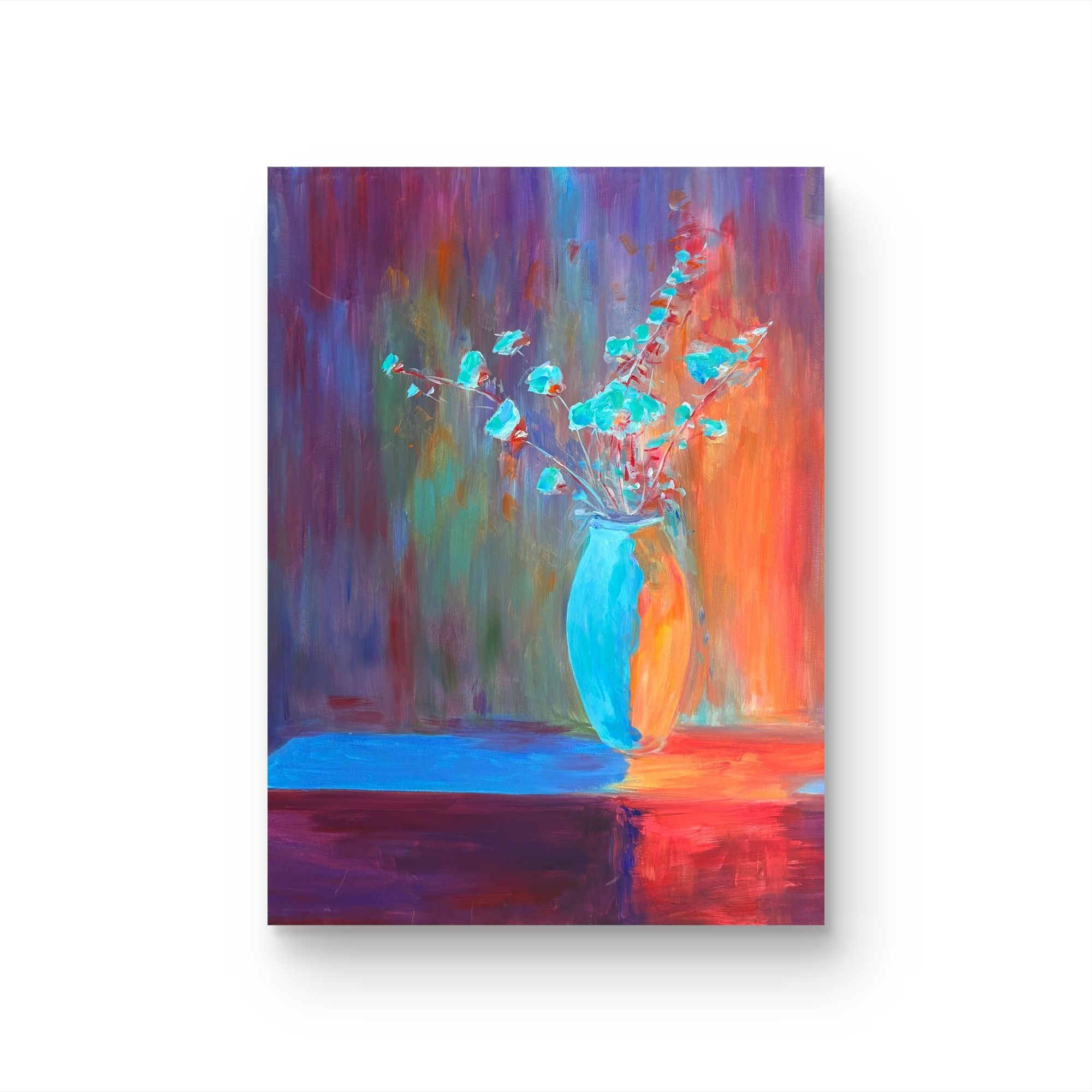 【花瓶】孤品“60*80” No.1051纯手绘挂画