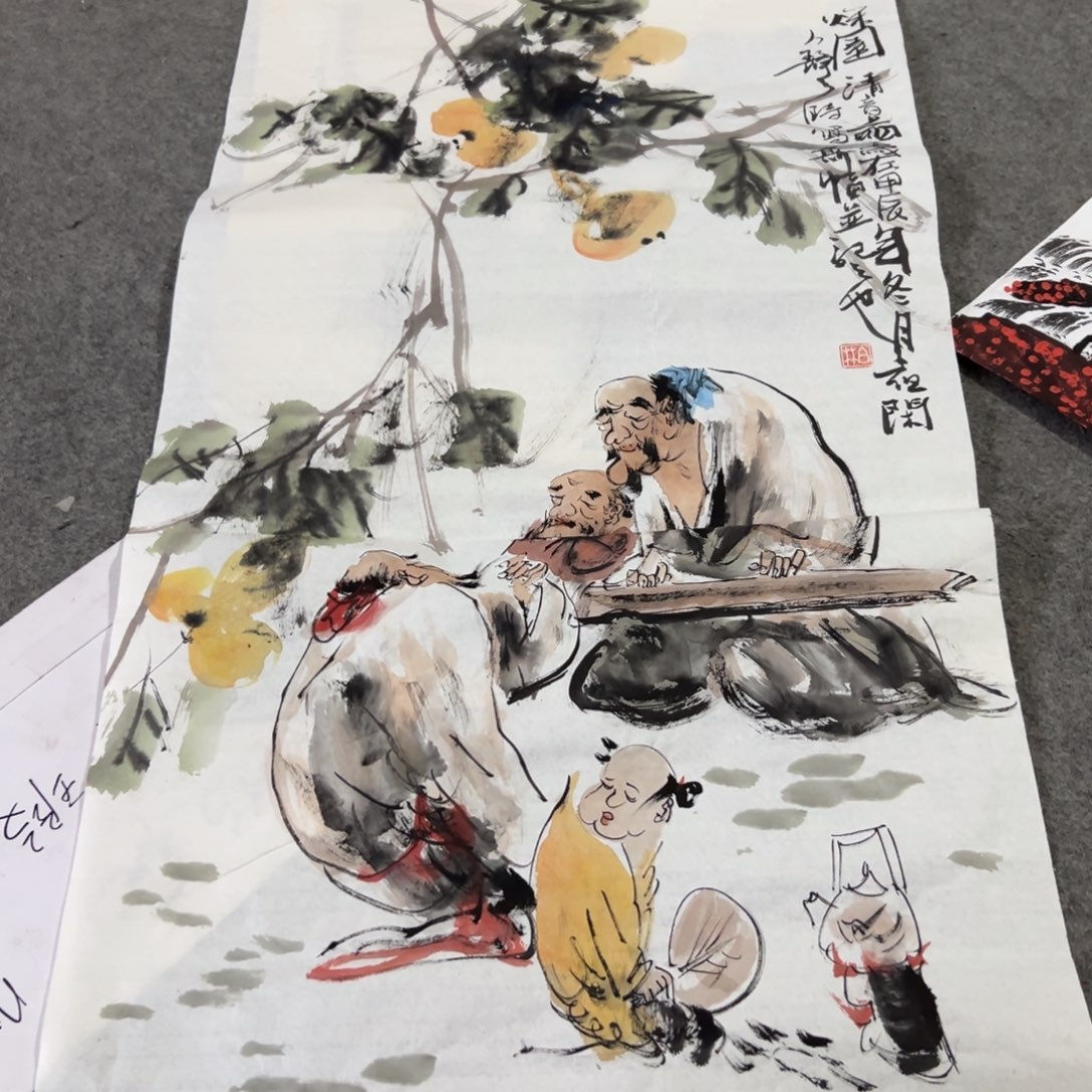 国画国画作品画心一张