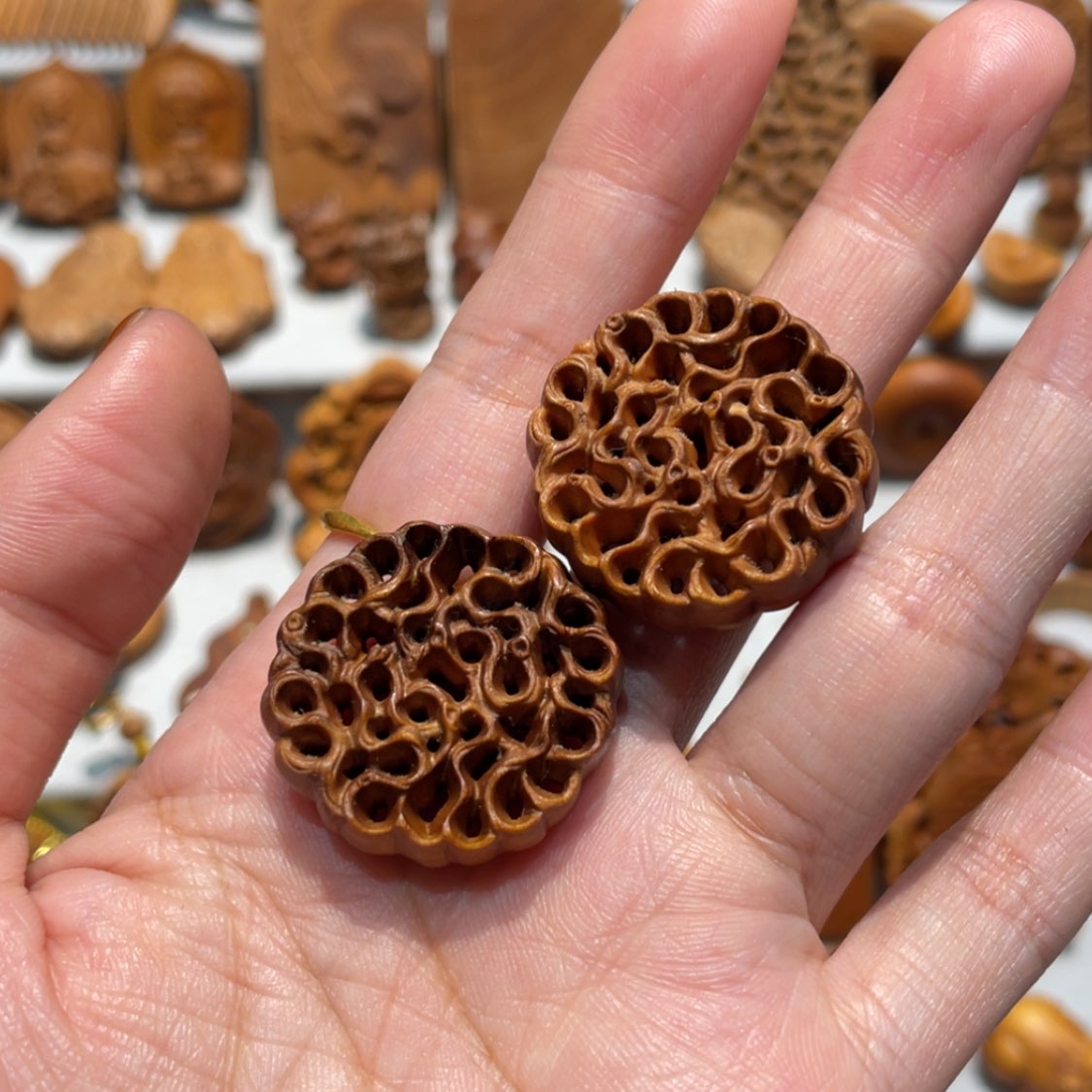 【闪购商品】檀香木吊坠小吊坠奶香