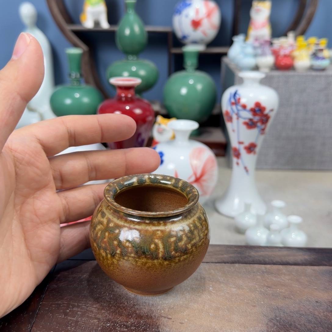 陶瓷手工小花器摆件