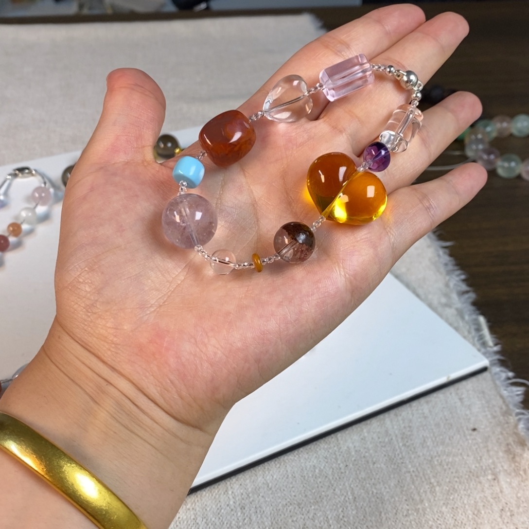 颈饰未镶嵌水晶手串多宝4