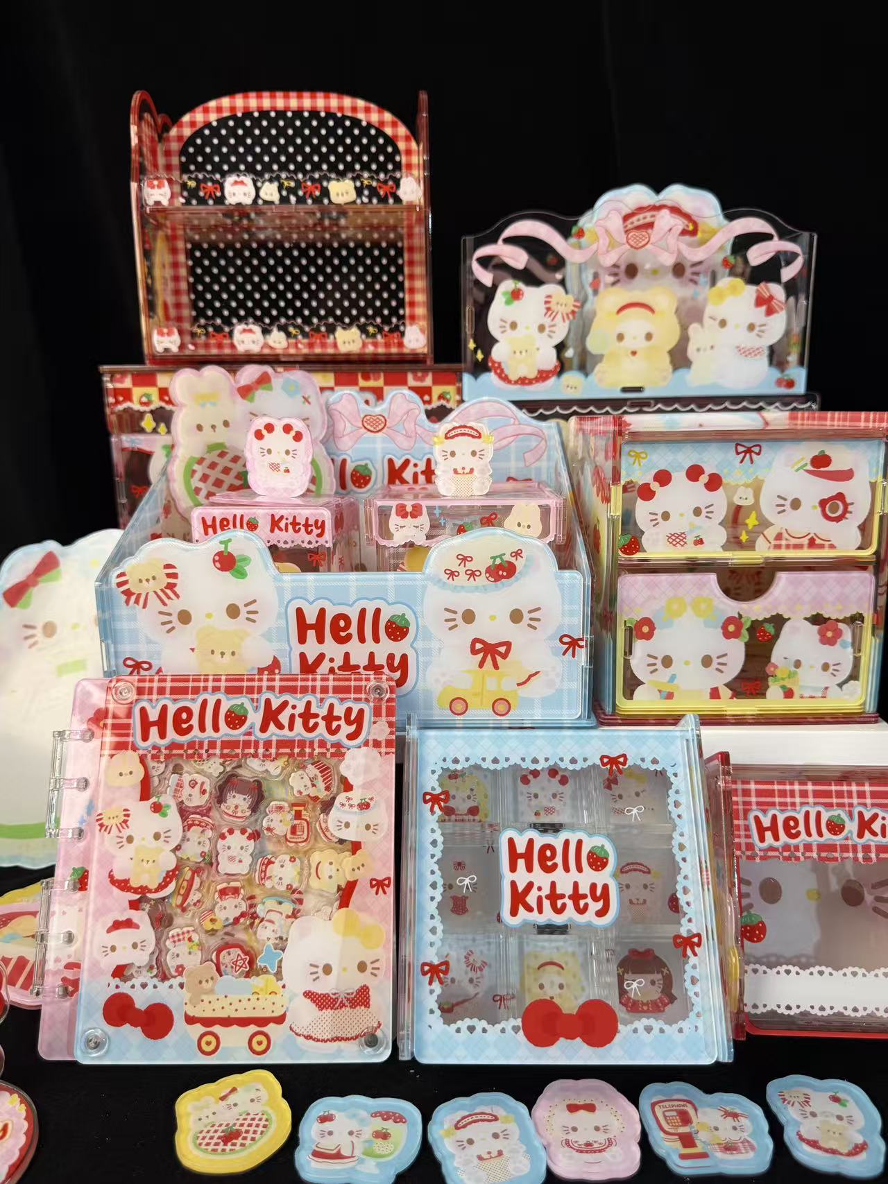 【福福专拍不退不换】毛绒KT系列亚克力DIY收纳盒卡套可作礼物