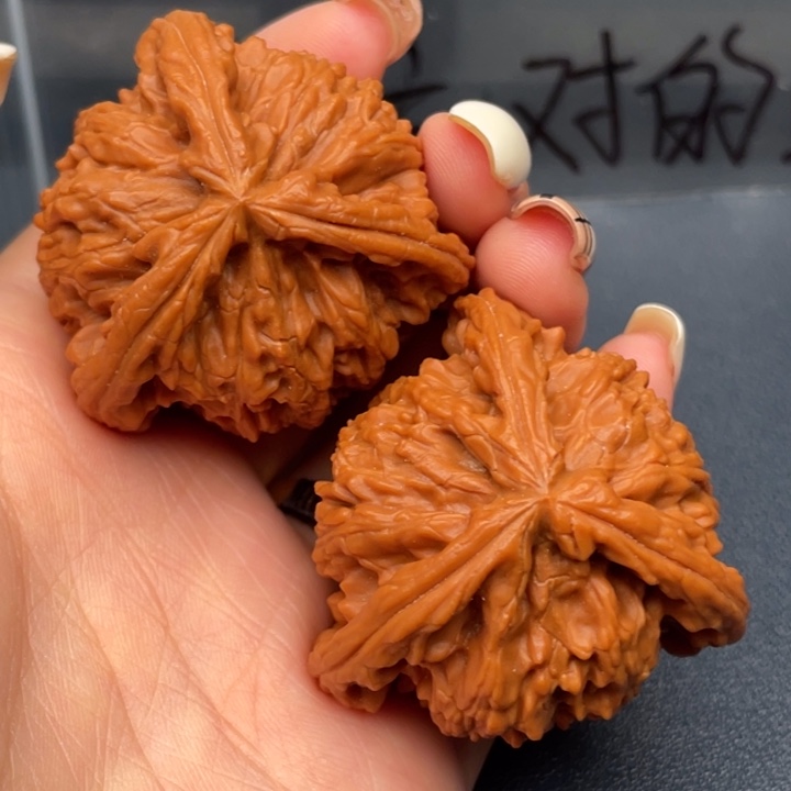 慧***明吊坠文玩核桃白狮子