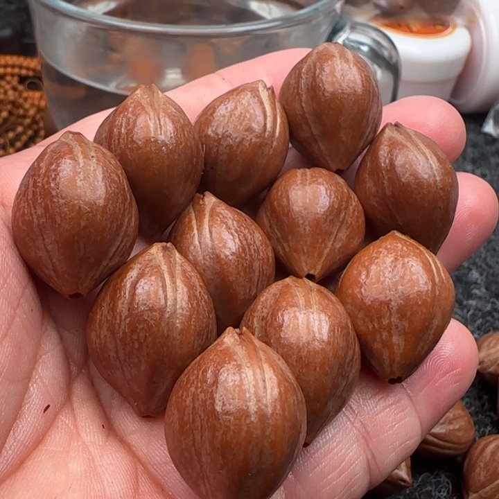 橄榄核手串橄榄核原皮铁盒三面佛