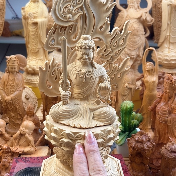 柏木（崖柏）加拿大桧木不动明王