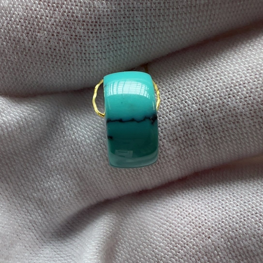 绿松石未镶嵌配饰11.1*5.8mm