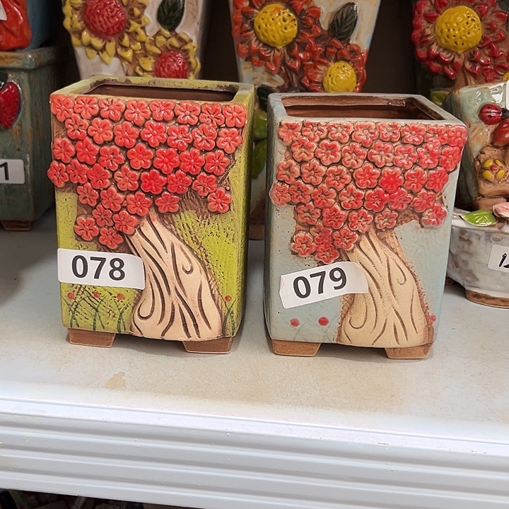 紫砂花盆粗陶材质多肉花盆