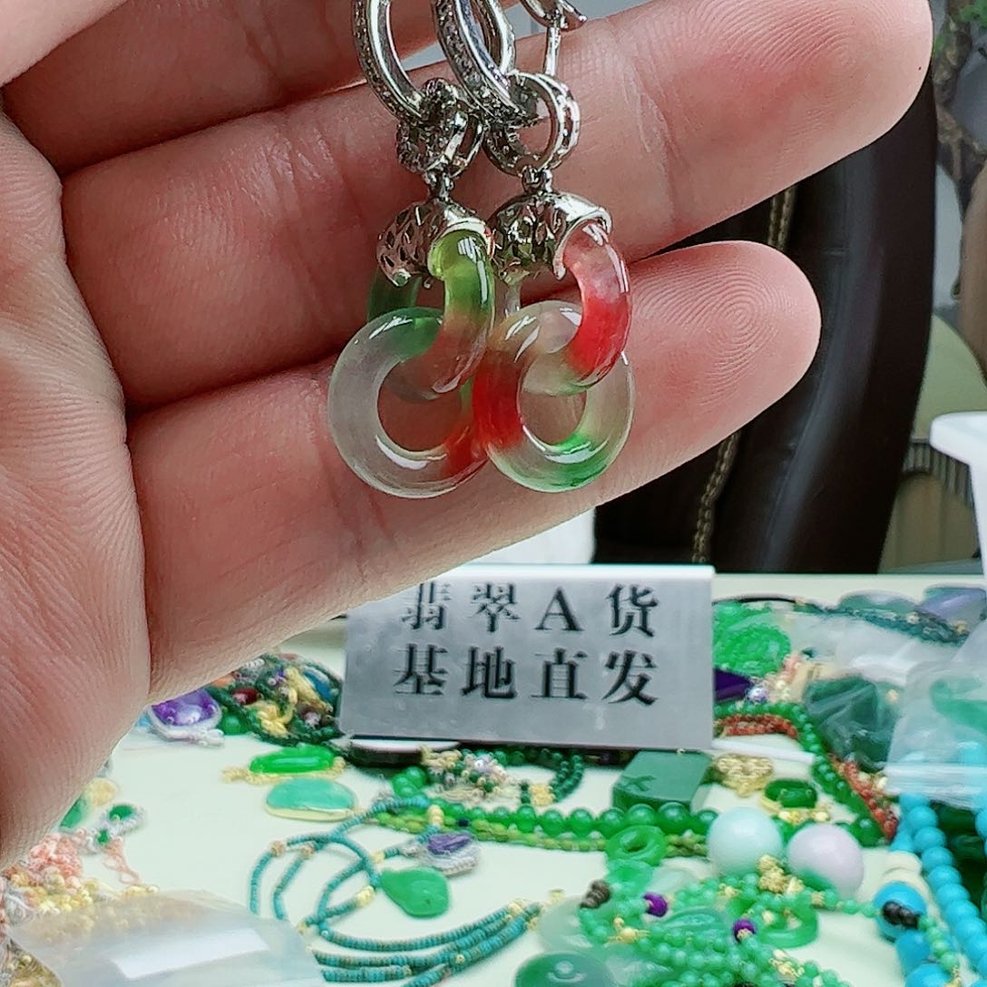 翡翠吊坠(赠链)银S925镶嵌