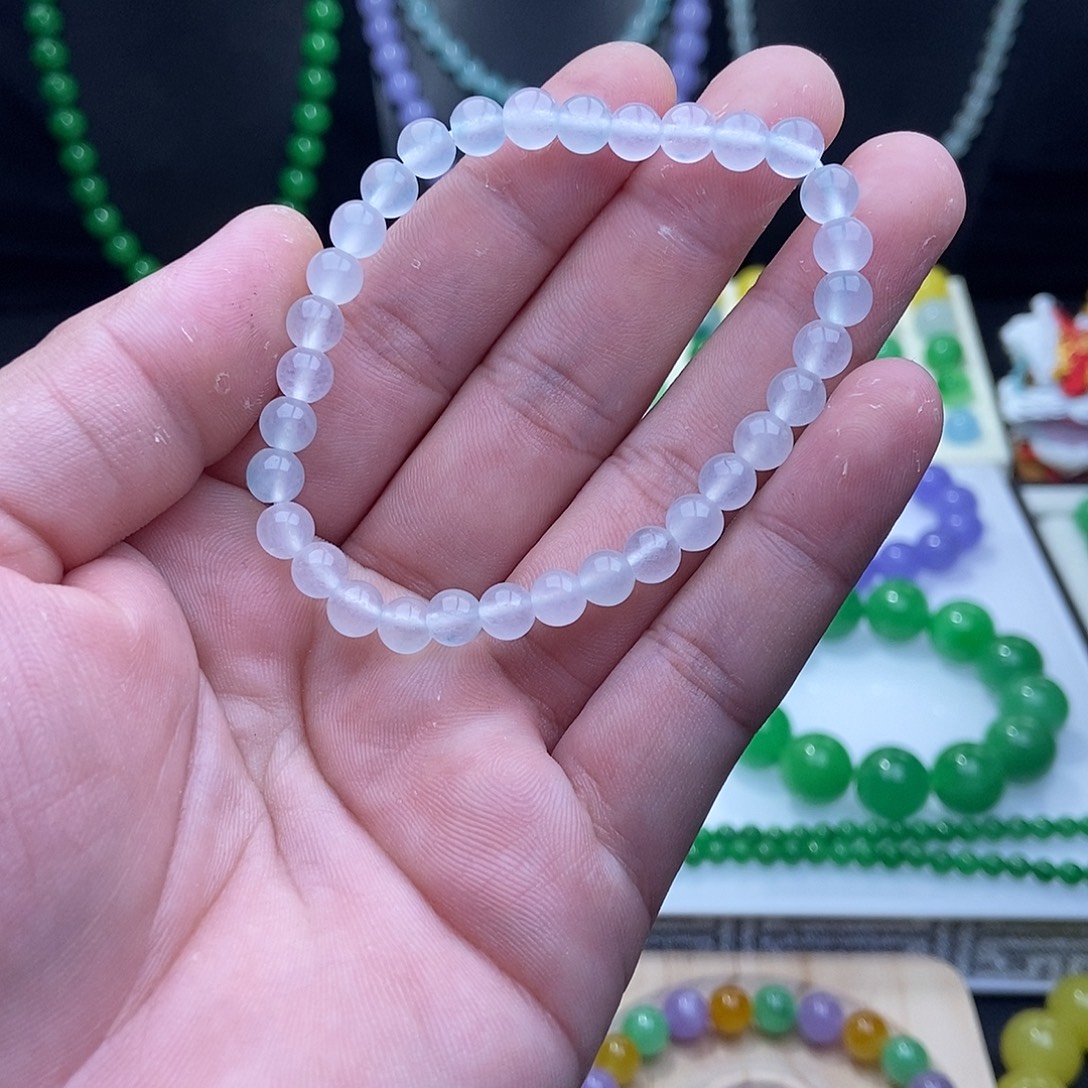 翡翠散珠散珠手串
