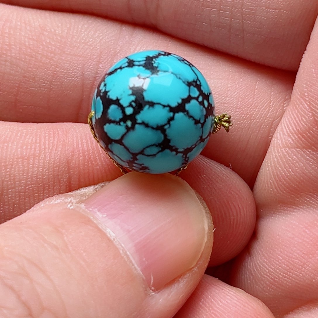 绿松石14.2圆珠未镶嵌