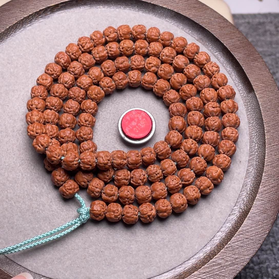 手串金刚菩提M**陈梅朵头货佛手108尺寸7