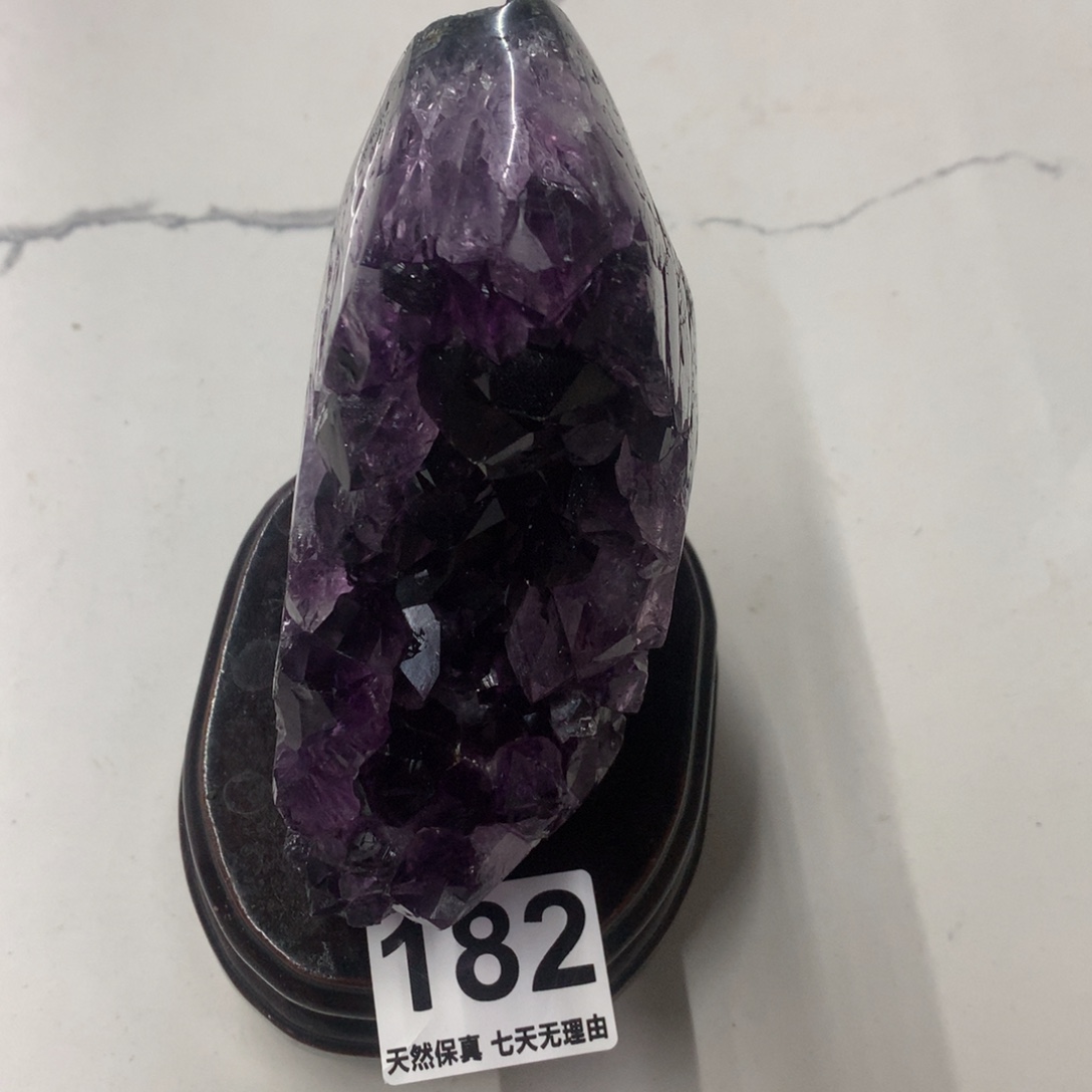 乐***慧未镶嵌摆件紫晶水晶