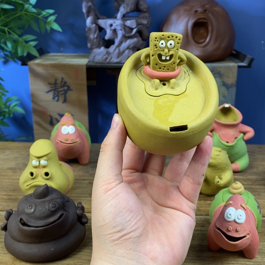 茶壶紫砂紫砂 海绵宝宝