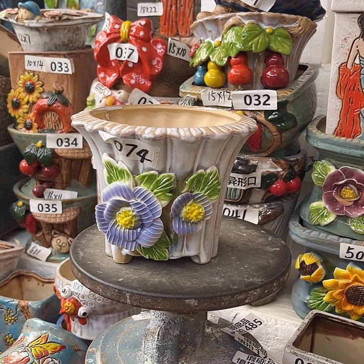 粗陶材质多肉花盆