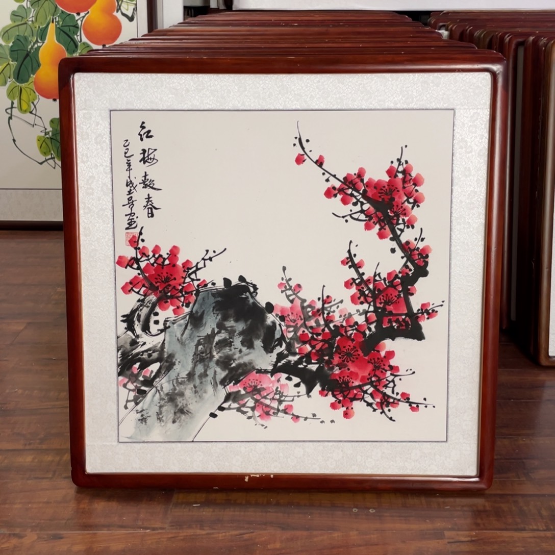 国画带框尺寸63*63厘米